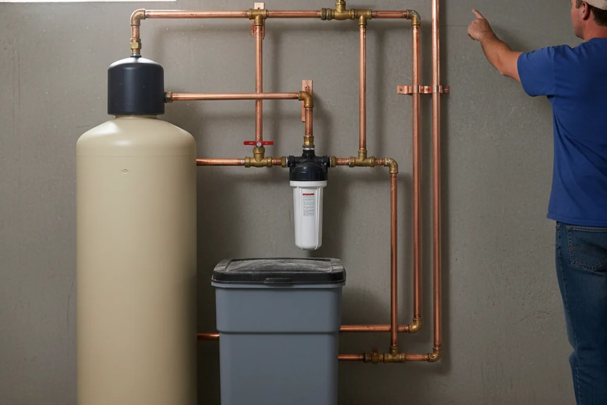Whole-house water treatment system installed in Darby